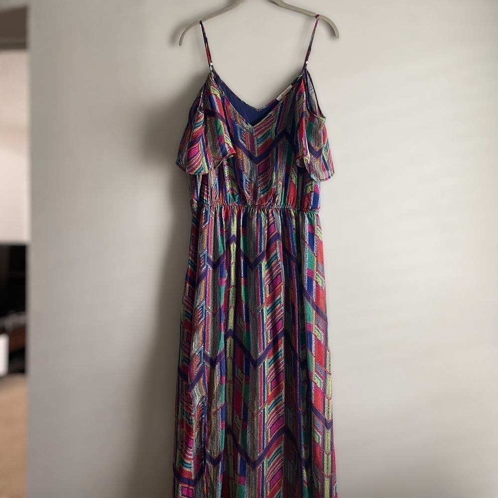 Ella Moss Cold Shoulder Maxi Dress